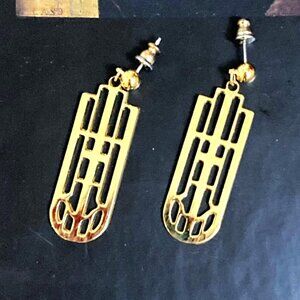 Gorgeous vintage Frank Lloyd Wright earrings from the Met